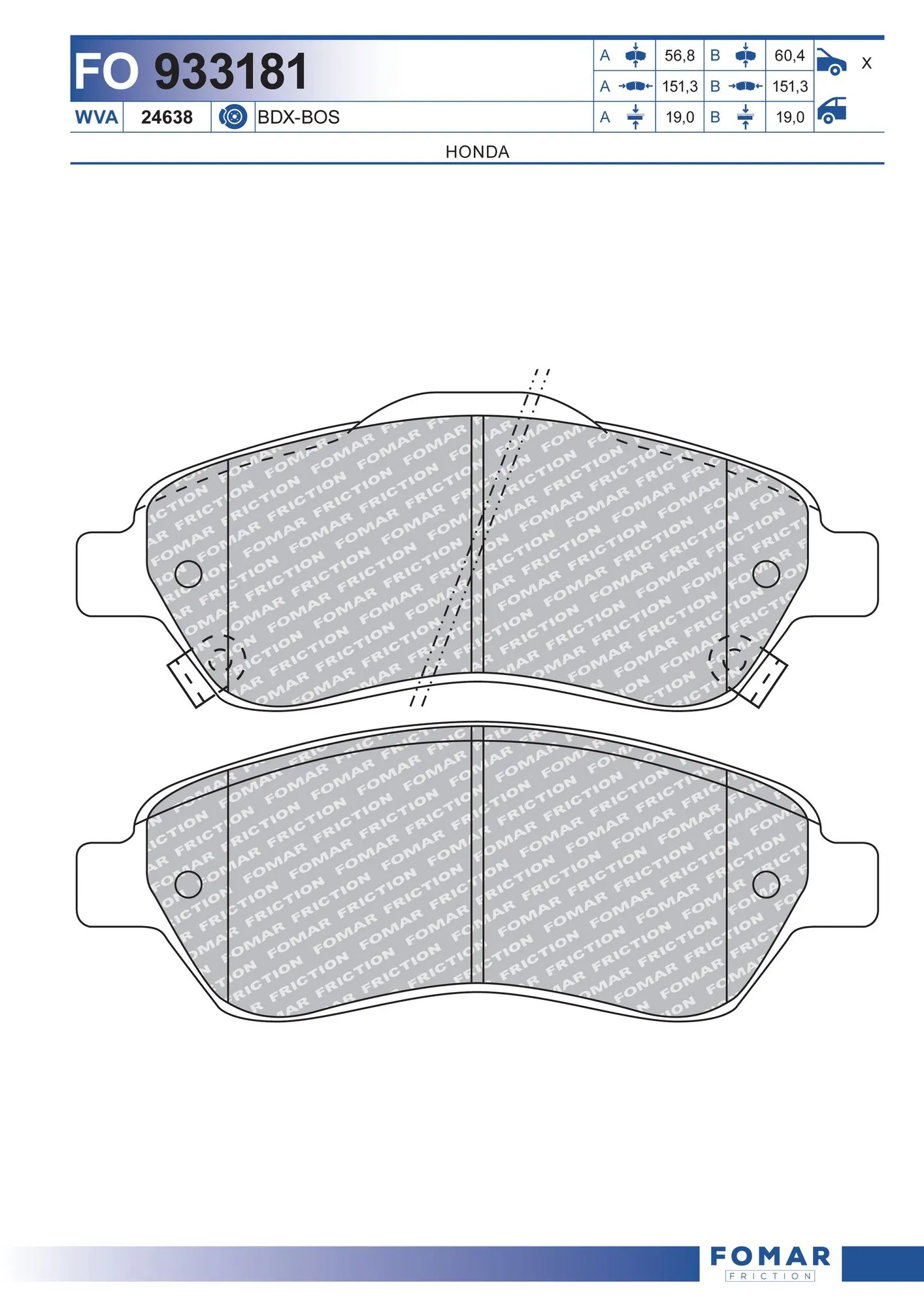 Brake Pad Set, disc brake
